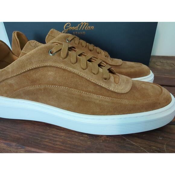 Good Man Brand Modern London Sneakers Snuff Brown Italian Suede Men's Size 9 - Picture 3 of 9
